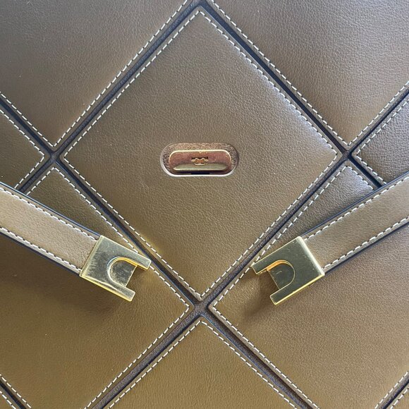 Tory Burch Women’s Brown Leather & Suede With Crossbody Strap Shoulder Tote - Picture 5 of 16